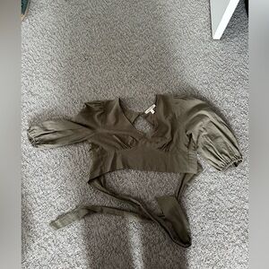 Open Back Long Sleeve Top